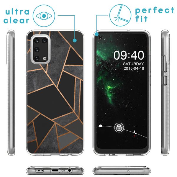 imoshion Design hoesje Samsung Galaxy A02s - Grafisch Koper / Zwart