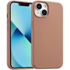Accezz Liquid Silicone Back Cover with MagSafe Apple iPhone 13 Mini - Light brown
