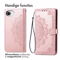 imoshion Mandala Bookcase Apple iPhone 16e - Rosé Goud