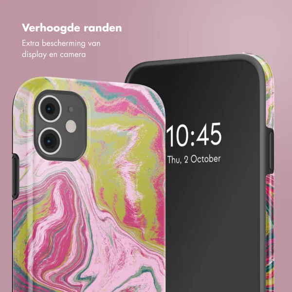 Selencia Vivid Tough Backcover iPhone 11 - Marble Pink