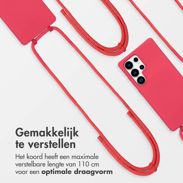 imoshion Color Backcover met afneembaar koord MagSafe Samsung Galaxy S25 Ultra - Red Raspberry