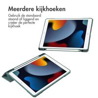imoshion Trifold Hardcase Bookcase Apple iPad 9 (2021) 10.2 inch / iPad 8 (2020) 10.2 inch / iPad 7 (2019) 10.2 inch - Groen