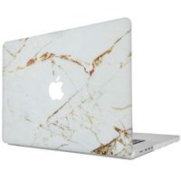 imoshion Design Laptop Cover voor de MacBook Pro 16 inch (2021 / 2023 M3 chip / 2024 M4 chip) - A2485 / A2780 / A2991 / A3186 / A3403 - White Marble