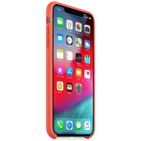 Apple Silicone Backcover iPhone Xs Max - Nectarine