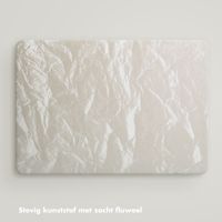 Selencia Fluwelen Cover Apple MacBook Pro 13 inch (2020 / 2022) - Beige