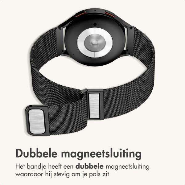imoshion Milanees magnetisch bandje  - Universeel 18 mm aansluiting - Zwart