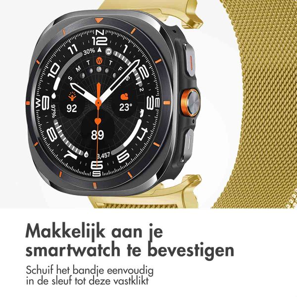 imoshion Milanees magnetisch bandje Samsung Galaxy Watch Ultra (2024/2025) - Goud
