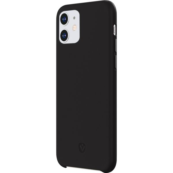 Valenta Luxe Leather Backcover iPhone 11 - Zwart