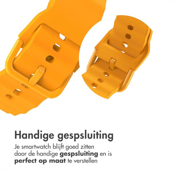 imoshion Wave Siliconenband Samsung Galaxy Watch 8 (40/44mm) / Classic (46mm) - Geel