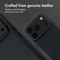 Accezz Leather Case with MagSafe Apple iPhone 18 Pro / 17 Pro - Onyx Black