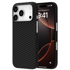 Accezz MagSafe Kevlar Backcover Apple iPhone 17 Pro - Zwart