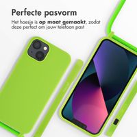 imoshion Siliconen hoesje met koord iPhone 13 - Fluor Groen