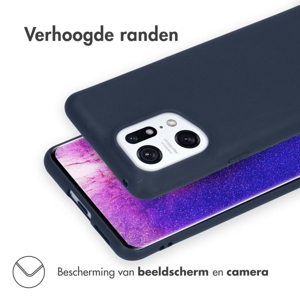 imoshion Color Backcover Oppo Find X5 Pro 5G - Donkerblauw