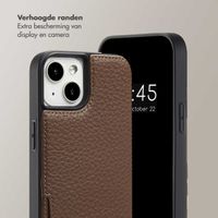 Selencia Nova Telefoonhoes met Koord en Pashouder Apple iPhone 14 / 13 - Mocha Brown