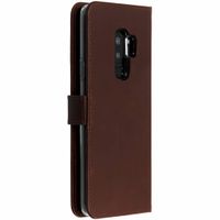 Selencia Echt Leren Bookcase Samsung Galaxy S9 Plus - Bruin