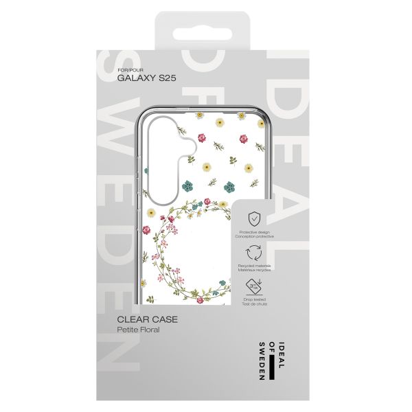 iDeal of Sweden Clear Case Samsung Galaxy S25 - Petit Floral