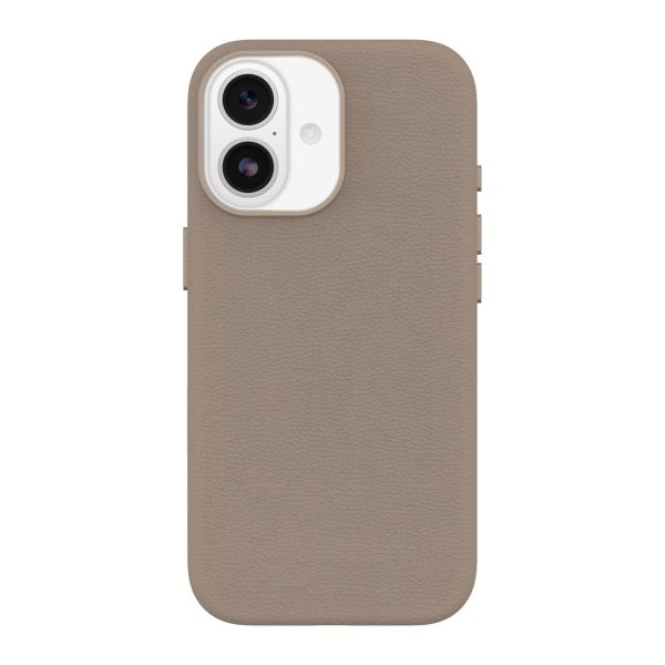 OtterBox Symmetry Cactus leren Backcover met MagSafe Apple iPhone 17 - Light Grey