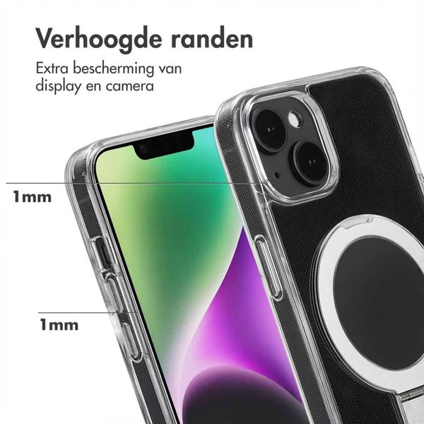 Accezz Ring Stand Backcover met MagSafe Apple iPhone 14 - Transparant