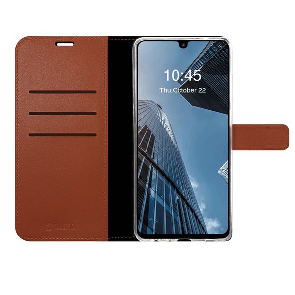 Valenta Leather Bookcase Samsung Galaxy A32 (5G) - Bruin