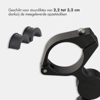 imoshion Aluminium Telefoonhouder Fiets - 360° draaibaar - Lichtgewicht - Universeel - Zwart