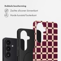 Selencia Vivid Backcover Samsung Galaxy S26 - Check This Burgundy
