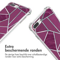 imoshion Design hoesje met koord Apple iPhone 8 Plus / 7 Plus - Bordeaux Graphic