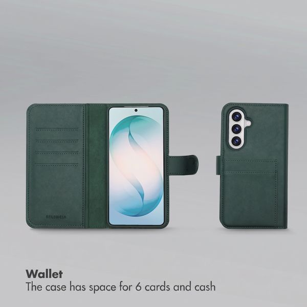 Selencia Olyn Detachable Bookcase with MagSafe Samsung Galaxy S26 Plus - Green