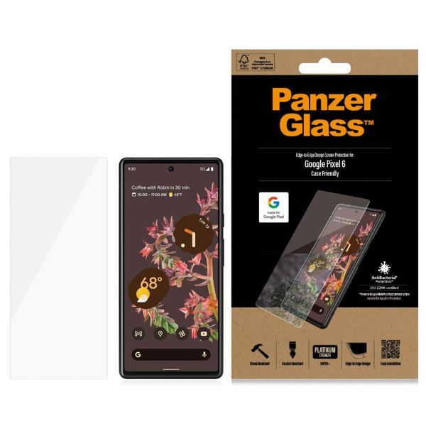 PanzerGlass Anti-Bacterial Case Friendly Screenprotector Google Pixel 6