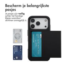 imoshion Backcover met pasjeshouder Apple iPhone 17 Pro - Zwart