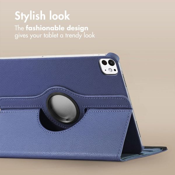 imoshion 360° Rotating Case Apple iPad 11 (2025) 11 inch A16 / iPad 10 (2022) 10.9 inch - Dark Blue