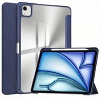 imoshion Trifold Hard Case Book Cover Apple iPad Air 13 inch (2026) M4 / (2025) M3 / (2024) M2 - Dark Blue