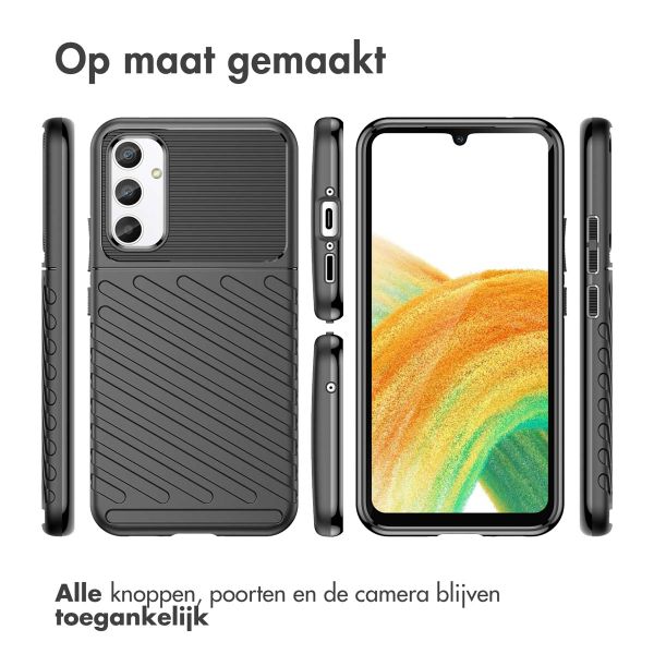 imoshion Thunder Backcover Samsung Galaxy A34 (5G) - Zwart