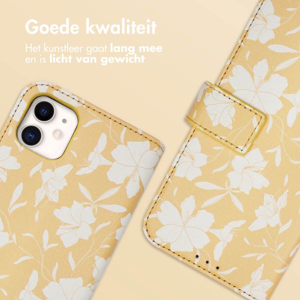 imoshion Design Bookcase iPhone 11 - Yellow Flowers