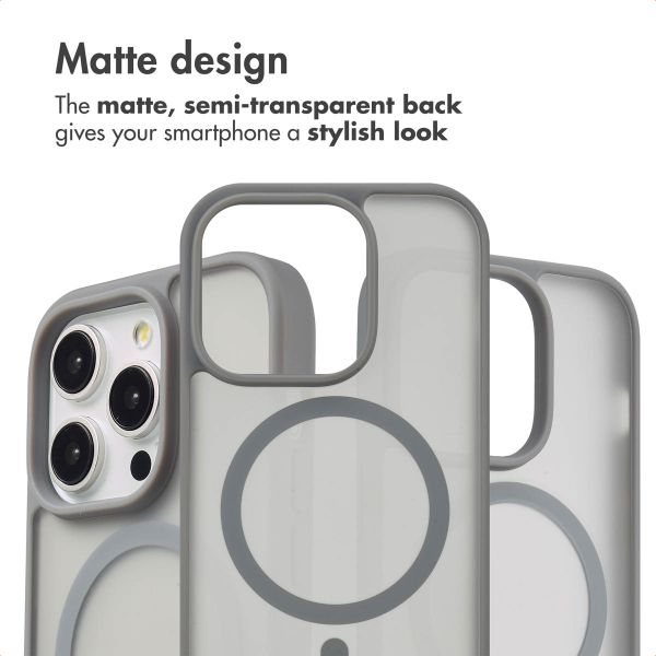 imoshion Colour Guard Back Cover with MagSafe Apple iPhone 14 Pro - Grey