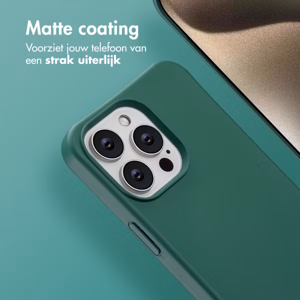 imoshion Color Backcover met afneembaar koord MagSafe Apple iPhone 15 Pro Max - Donkergroen