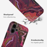 Selencia Vivid Tough Backcover met MagSafe iPhone 16 - Marble Purple