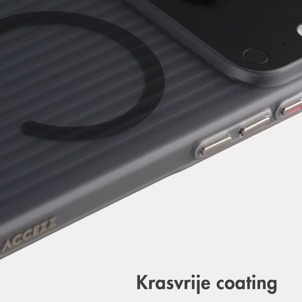 Accezz Lite Backcover met MagSafe | Fluted | Apple iPhone 18 Pro Max / 17 Pro Max - Grijs
