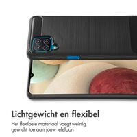 imoshion Brushed Backcover Samsung Galaxy A12 - Zwart