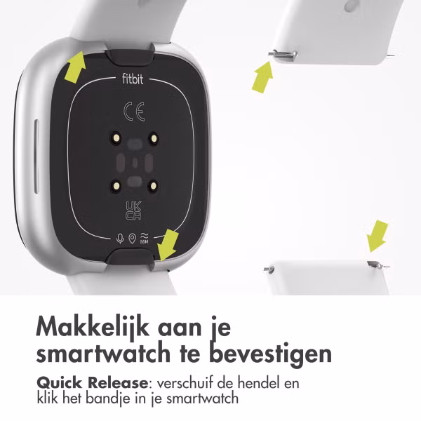 imoshion Siliconen bandje Fitbit Versa / Versa 2 / Versa Lite - Maat S - Wit