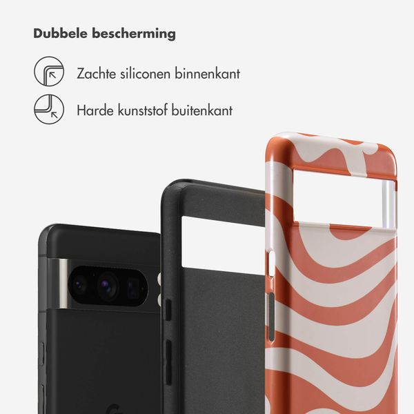 Selencia Vivid Tough Backcover Google Pixel 8 Pro - Dream Swirl Orange