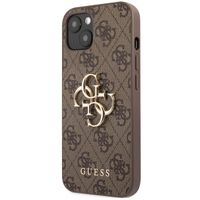 Guess 4G Metal Logo Backcover Apple iPhone 13 - Bruin