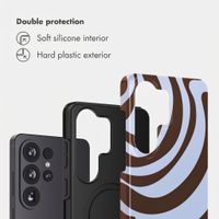 Selencia Vivid Back Cover Samsung Galaxy S26 Ultra - Dream Swirl Chocolate