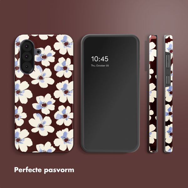 Selencia Vivid Backcover Samsung Galaxy A37 (5G) - Choco Flower Pop
