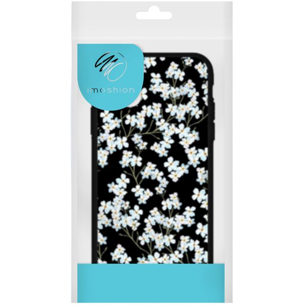 imoshion Design hoesje iPhone SE (2022 / 2020) / 8 / 7  - Bloem - Wit