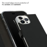 Selencia Genuine Leather Book Case Apple iPhone 14 Pro Max - Black