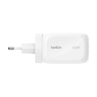 Belkin BoostCharge Pro 3-poorts GaN-oplader 100W met Reisadapterset - Wit