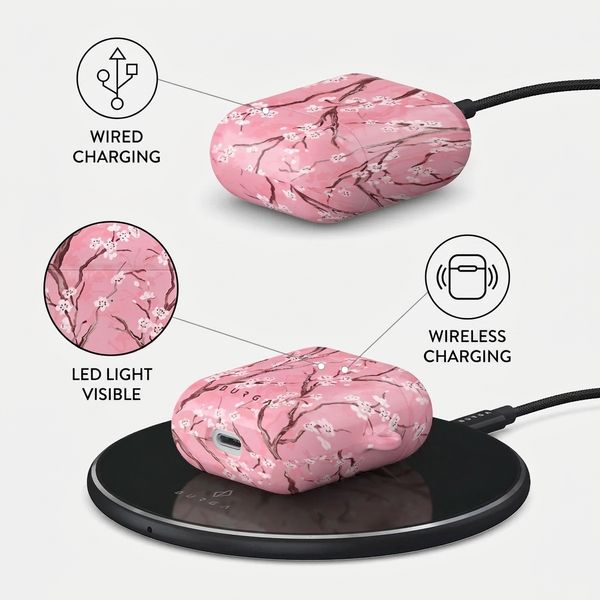 Burga Hard case  Apple AirPods 1 / 2 - Sakura