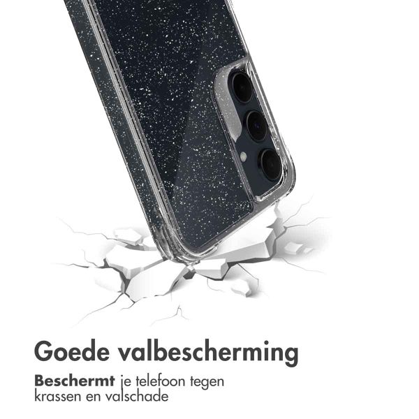 imoshion Clear Glitter Backcover Samsung Galaxy A35 - Zilver