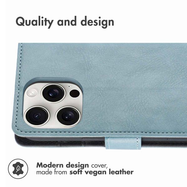 imoshion Luxury Bookcase Apple iPhone 16 Pro - Light Blue
