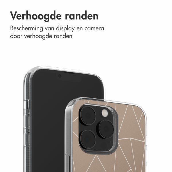 imoshion Design hoesje Apple iPhone 14 - Graphic Lines Beige